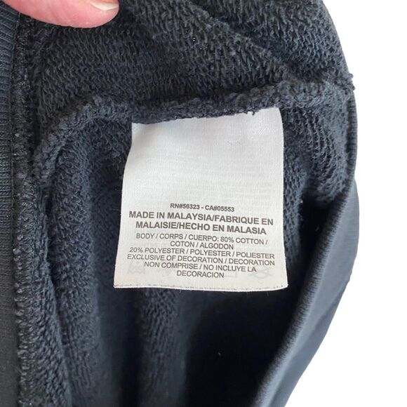 Nike XS Rally BF Sweatshirt Crewneck Black Logo Gray Oversized - Picture 3 of 10